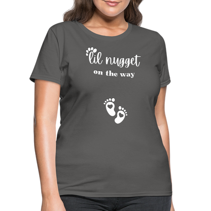 Lil Nugget Women's T-Shirt Wht - charcoal