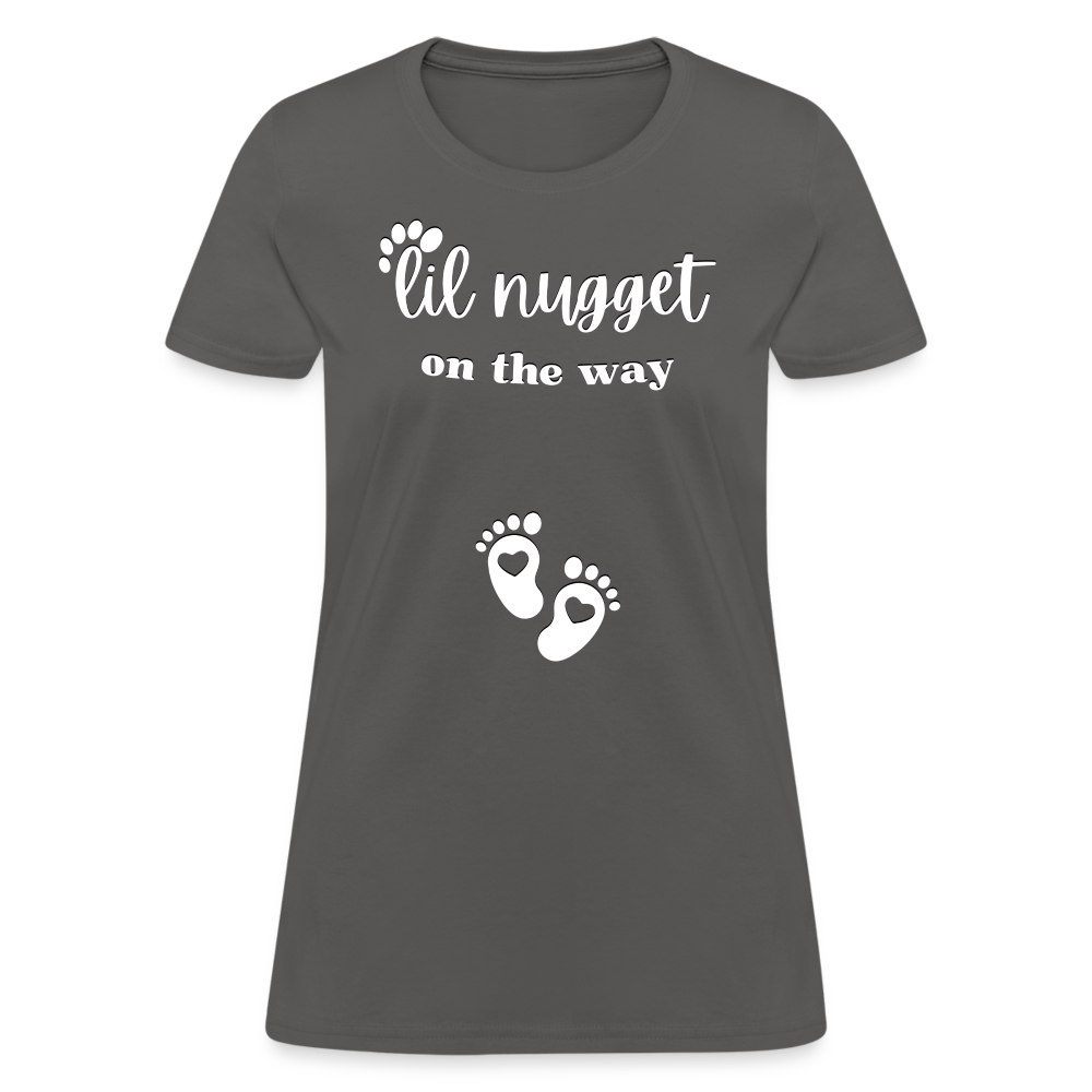 Lil Nugget Women's T-Shirt Wht - charcoal