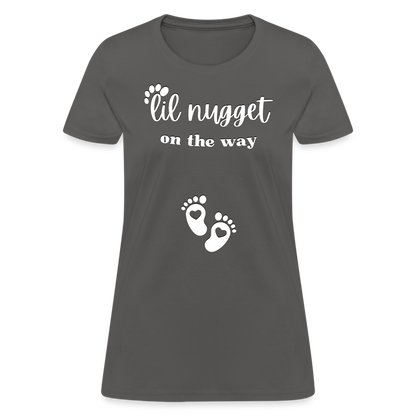 Lil Nugget Women's T-Shirt Wht - charcoal