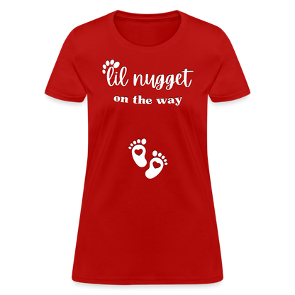 Lil Nugget Women's T-Shirt Wht - red