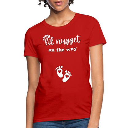 Lil Nugget Women's T-Shirt Wht - red