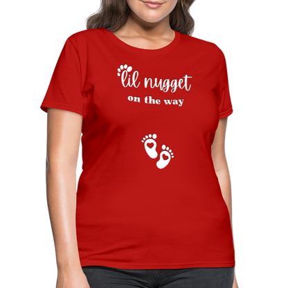 Lil Nugget Women's T-Shirt Wht - red