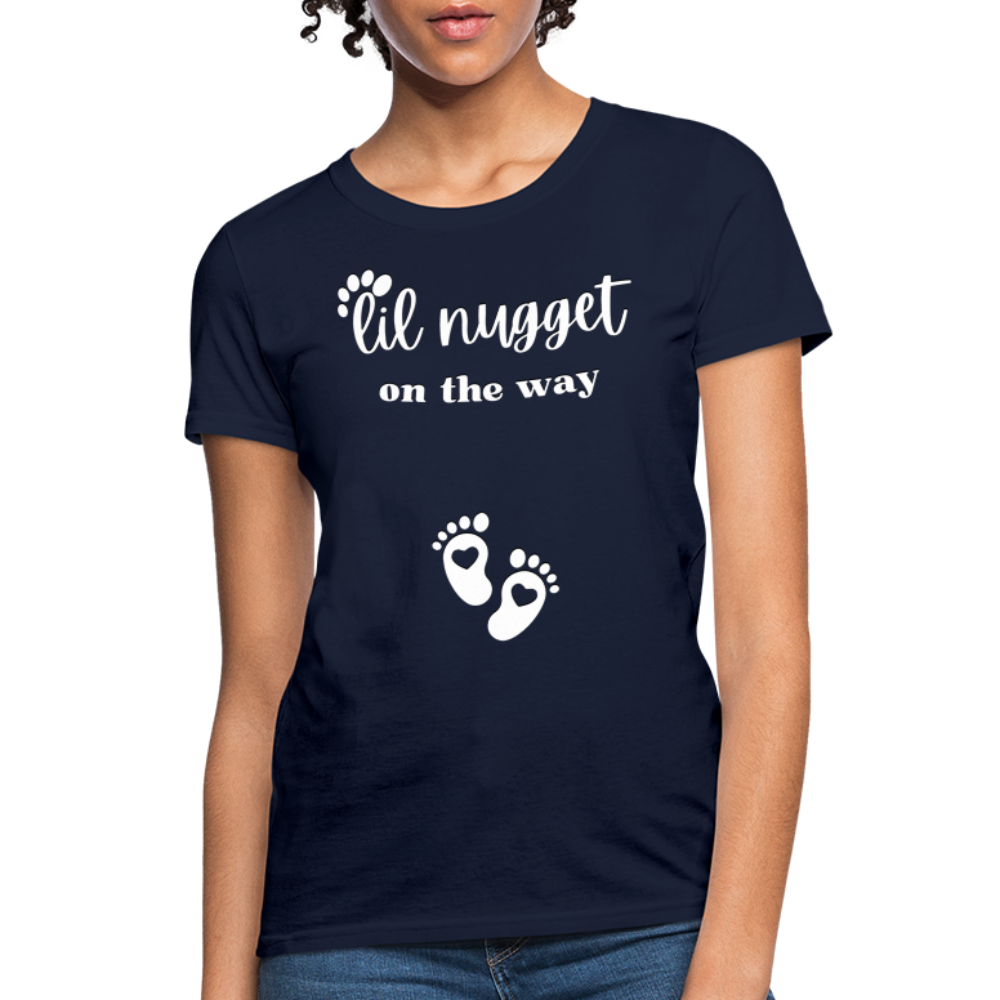 Lil Nugget Women's T-Shirt Wht - navy