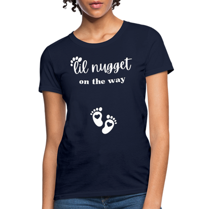 Lil Nugget Women's T-Shirt Wht - navy