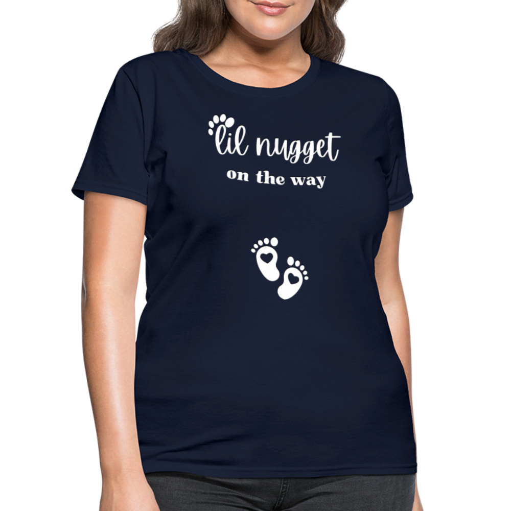 Lil Nugget Women's T-Shirt Wht - navy