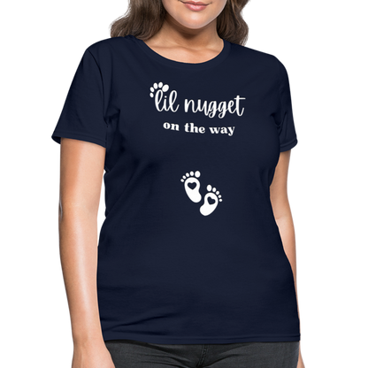 Lil Nugget Women's T-Shirt Wht - navy