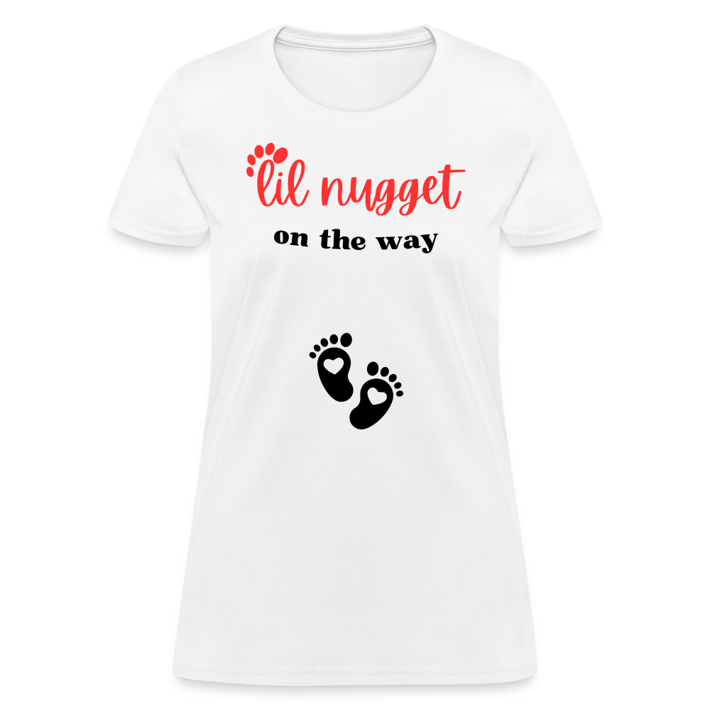 Lil Nugget Women's T-Shirt Rd - white