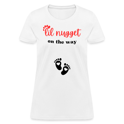 Lil Nugget Women's T-Shirt Rd - white