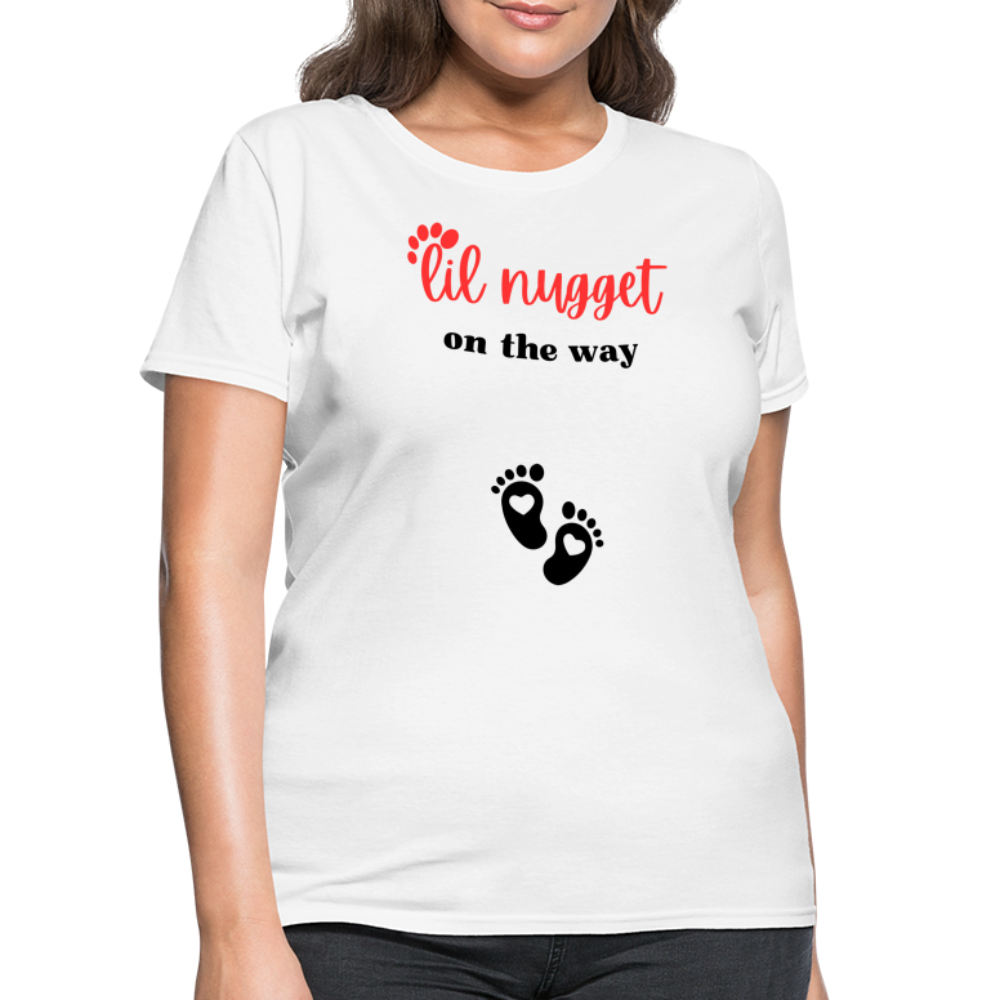 Lil Nugget Women's T-Shirt Rd - white