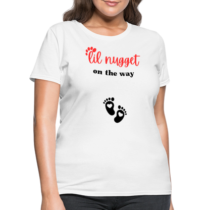 Lil Nugget Women's T-Shirt Rd - white