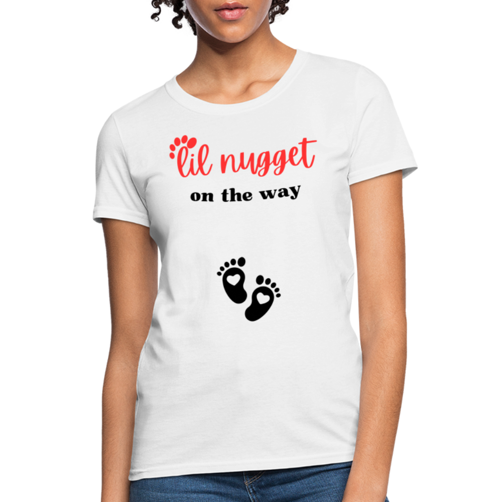 Lil Nugget Women's T-Shirt Rd - white