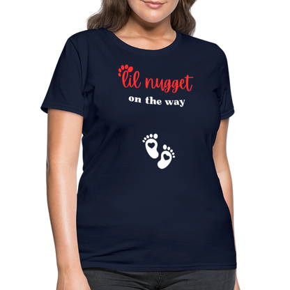 Lil Nugget Women's T-Shirt Blck & Red - navy