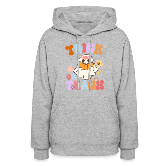 Trick or Teach Women's Hoodie - heather gray