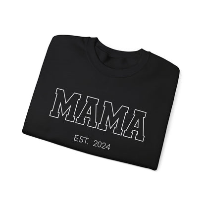 Personalized Mama Sweatshirt with Kids' Names on Sleeve