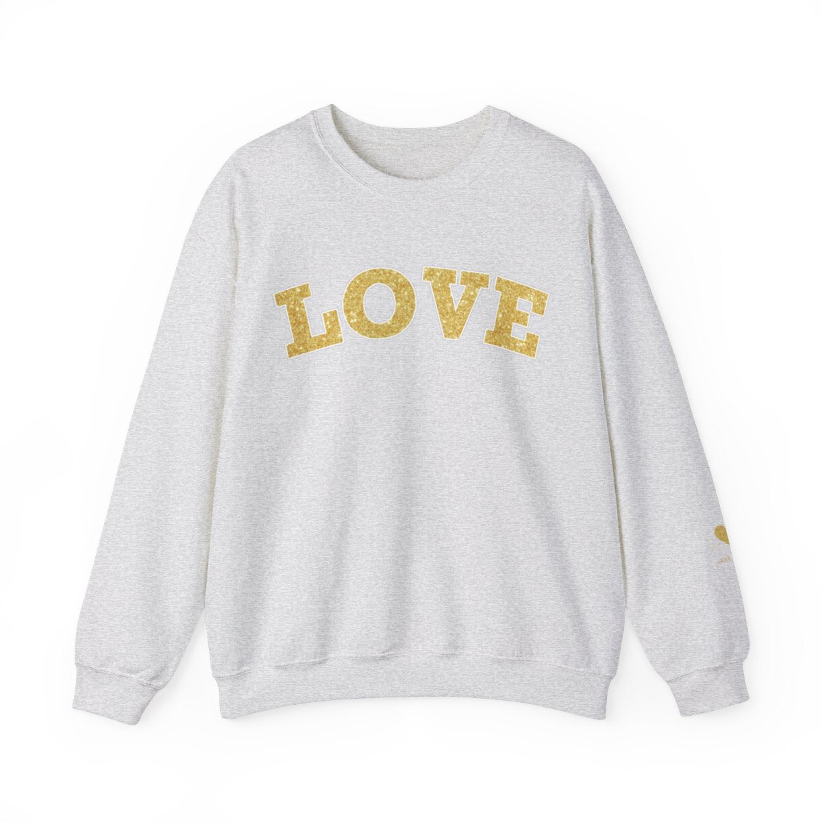 Personalized LOVE Crewneck Sweatshirt GOLD