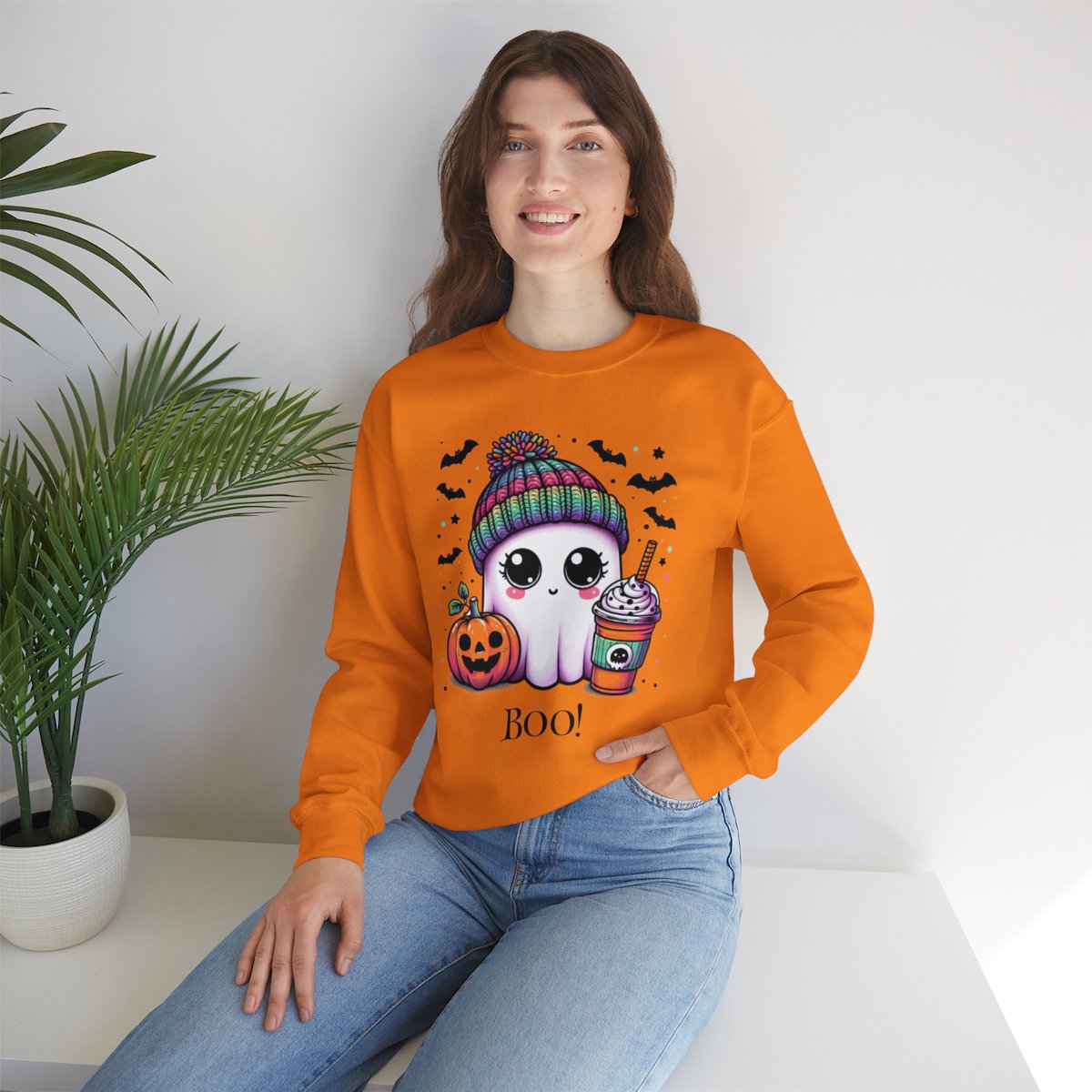 Boo! Customizable Crewneck Sweatshirt