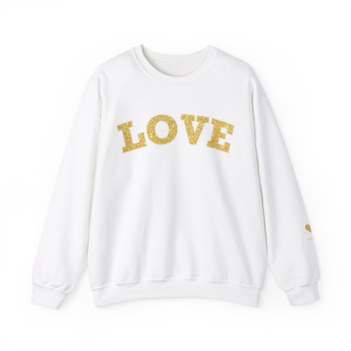 Personalized LOVE Crewneck Sweatshirt GOLD