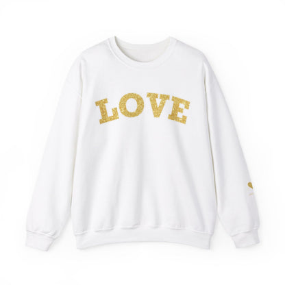 Personalized LOVE Crewneck Sweatshirt GOLD