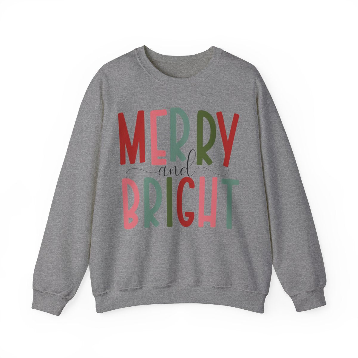 Merry and Bright Christmas Crewneck Sweatshirt