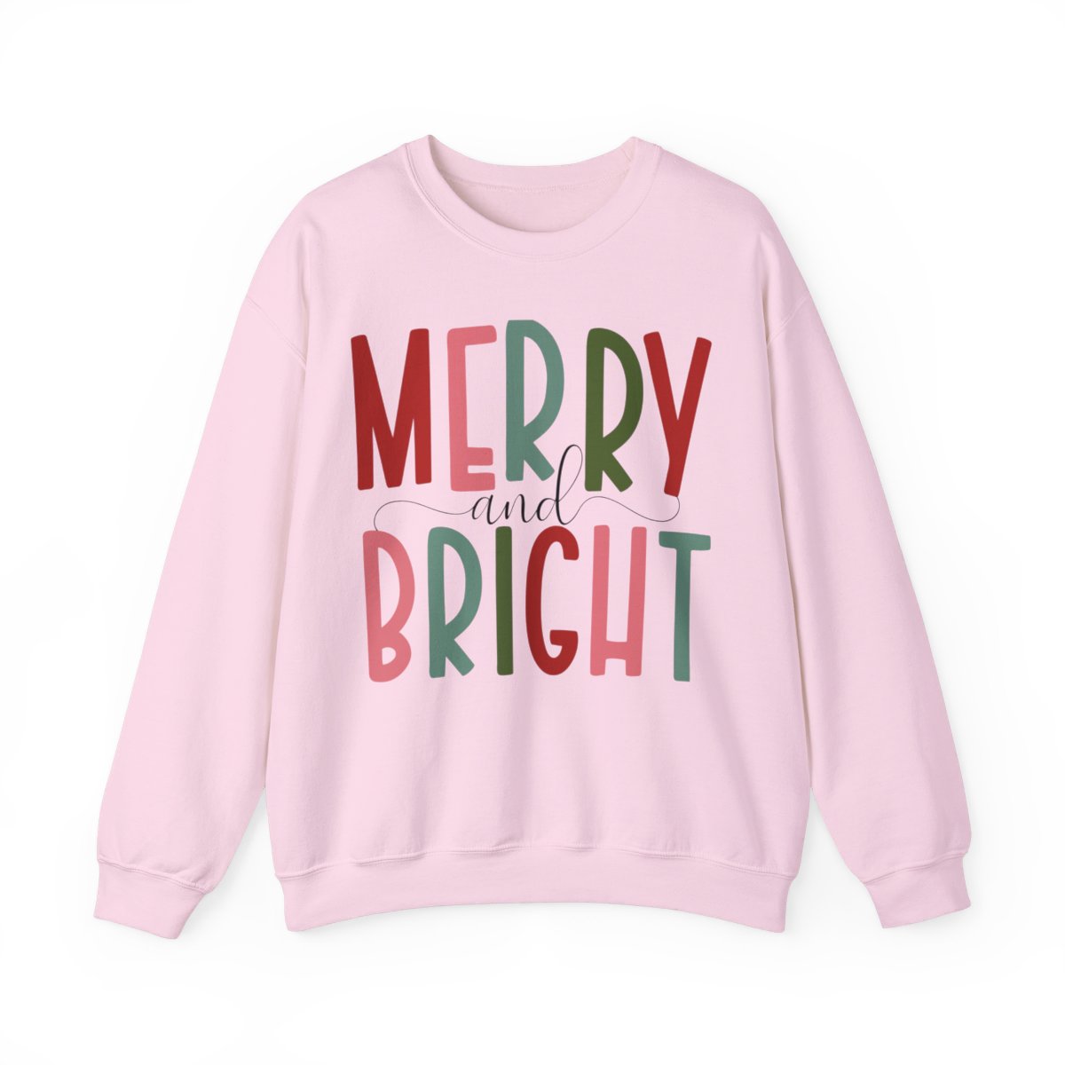 Merry and Bright Christmas Crewneck Sweatshirt