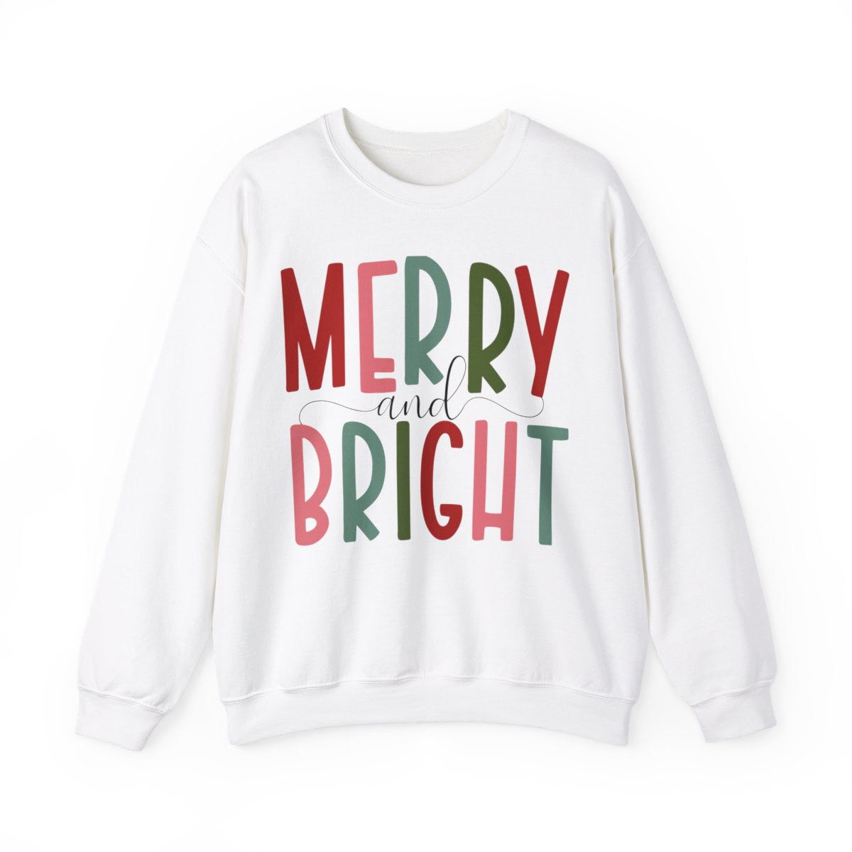 Merry and Bright Christmas Crewneck Sweatshirt