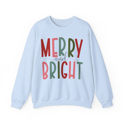 Merry and Bright Christmas Crewneck Sweatshirt