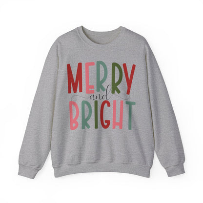 Merry and Bright Christmas Crewneck Sweatshirt