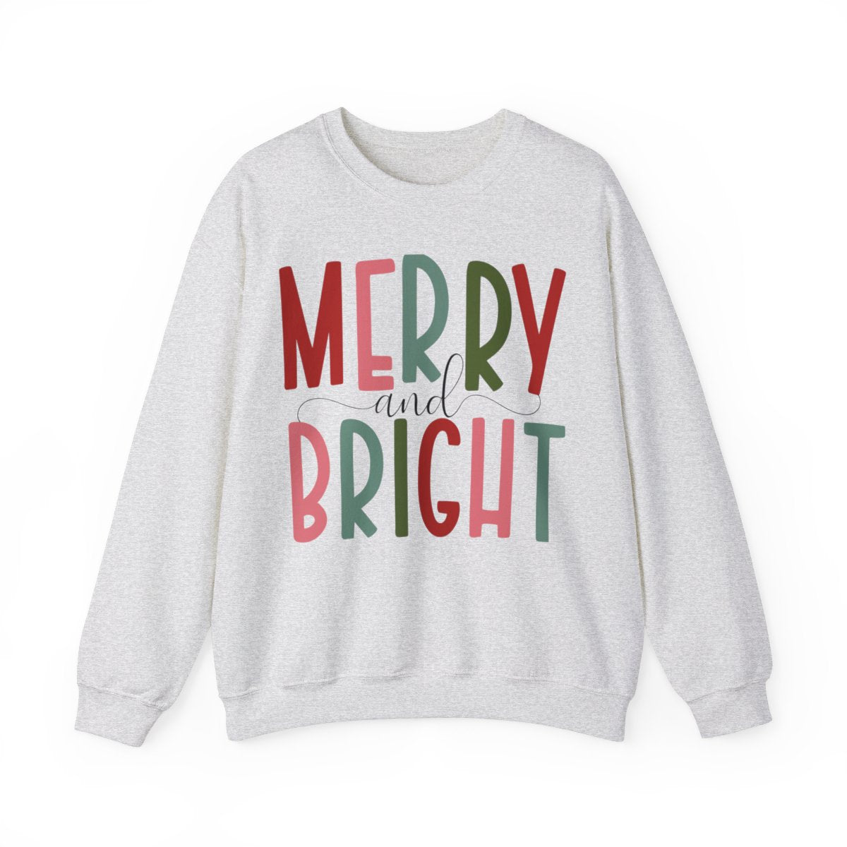 Merry and Bright Christmas Crewneck Sweatshirt