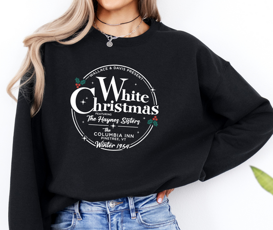 White Christmas Wallace & Davis Hanes Sisters Vintage Sweater